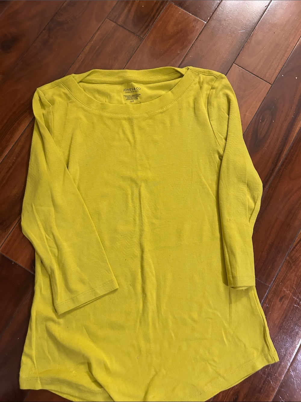 Ladies ' Bright Yellow Long-Sleeve Top